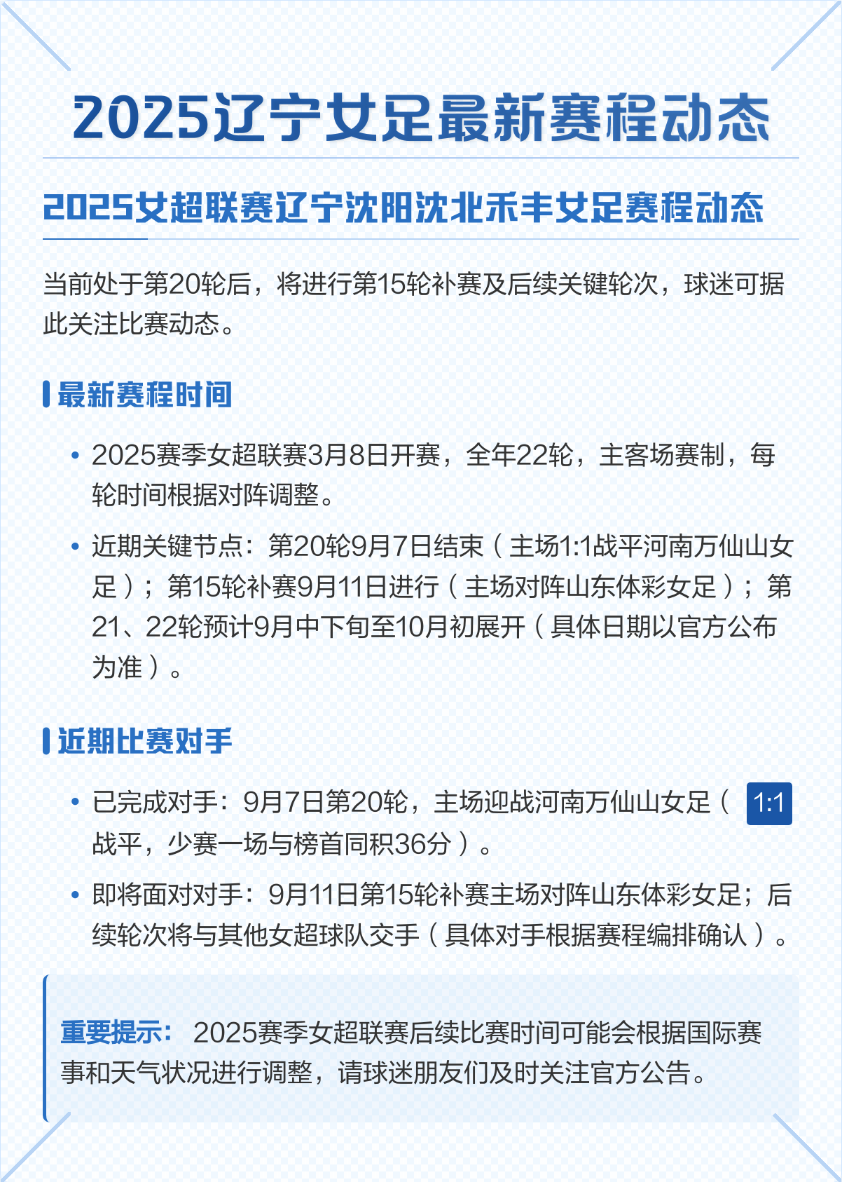 女超赛程,女超赛程表谁赢谁输