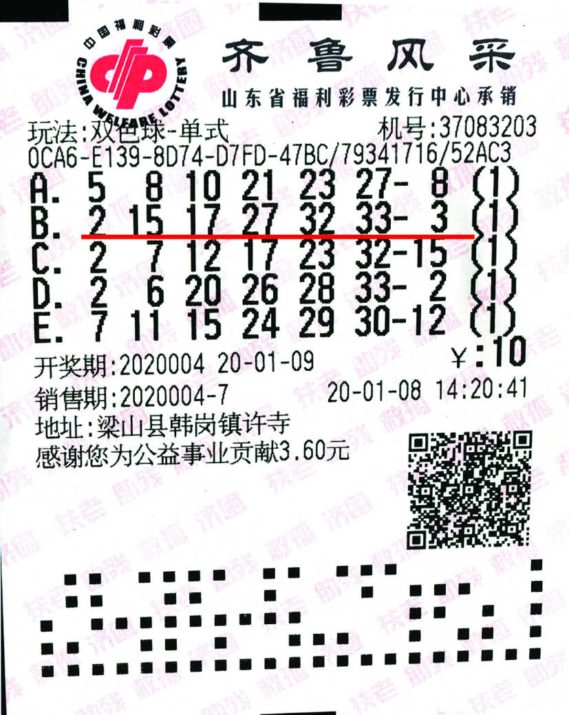 齐鲁风采福利彩票,山东齐鲁风彩票双色球老版走势图