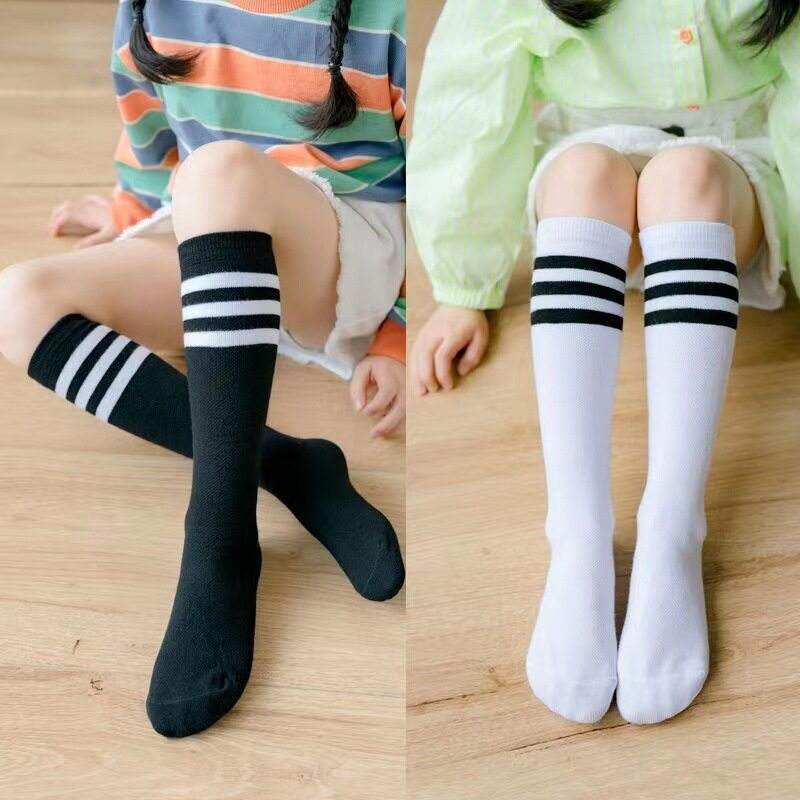 踢足球的女生足球袜,踢足球长袜女夏球袜薄款男孩