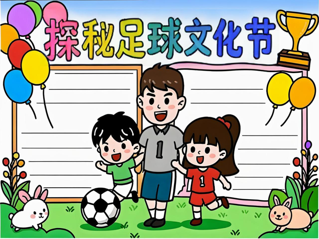 足球文化节足球小报,足球文化小报简单图片怎么画