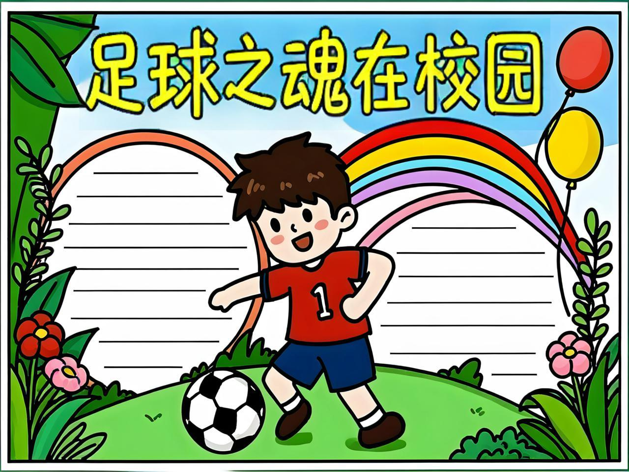 足球文化节足球小报,足球文化小报简单图片怎么画 足球文化节足球小报,足球文化小报简单图片怎么画